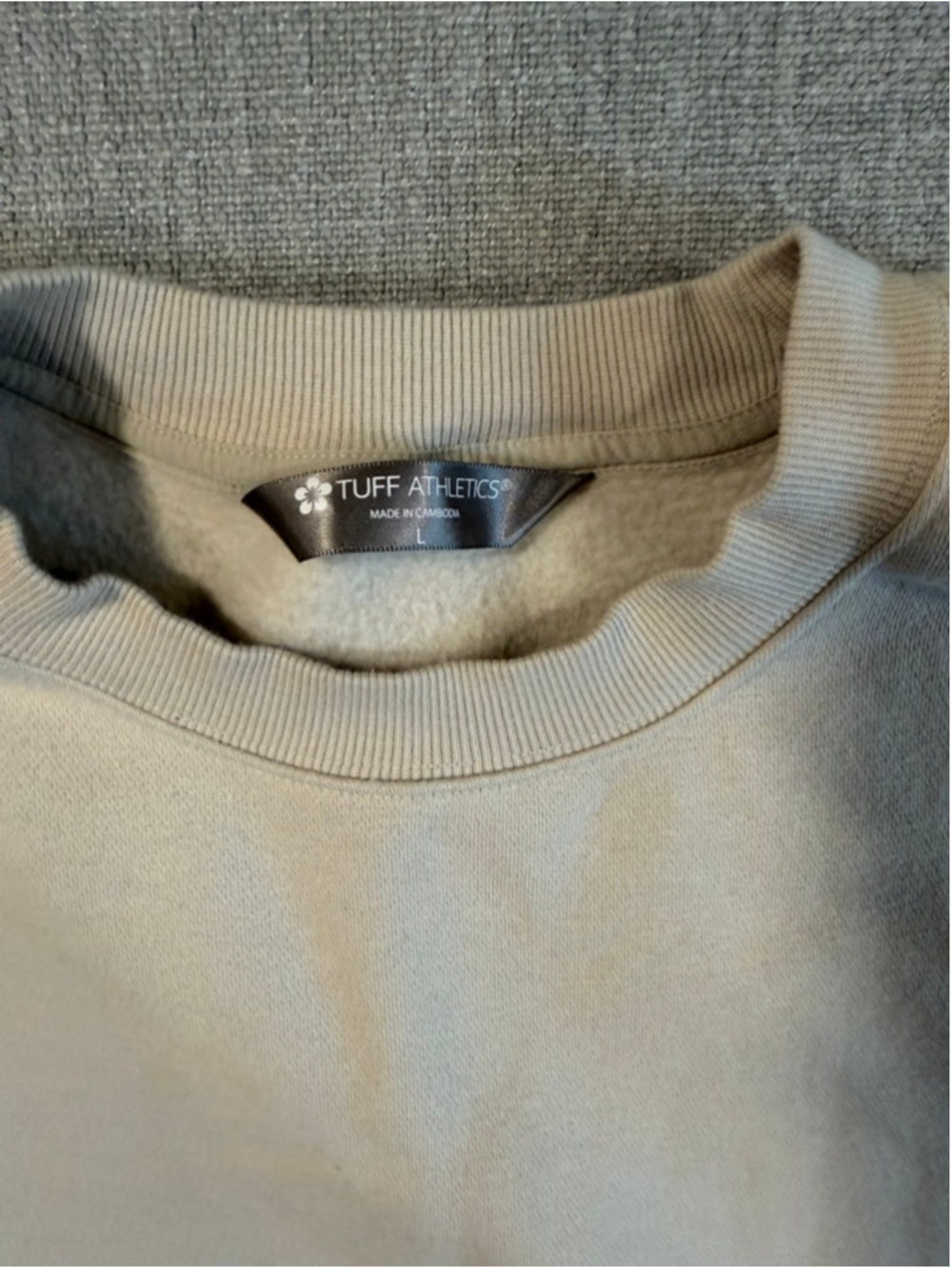 TUFF Athletics Women's Sweatshirt Fleece Crewneck Pullover Shirt Pockets large - Picture 4 of 10